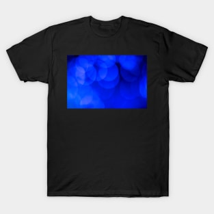 Circles Of Light And Color Blue T-Shirt